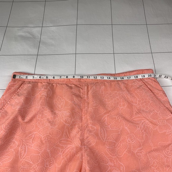 Vineyard Vines Shorts Mens XL Coral Orange Tropical Swim Trunks Lined Beach Pool - Picture 6 of 11